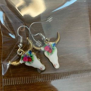 Bull head earrings